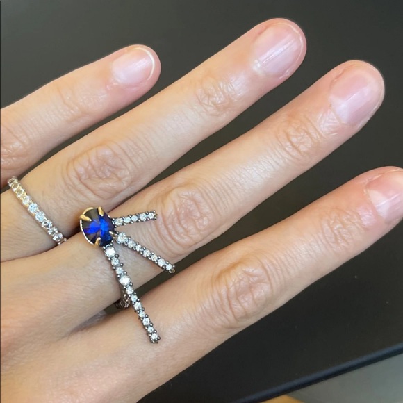 ALEXIS BITTAR Crystal Encrusted Ring Size 7 NEW - Picture 7 of 9